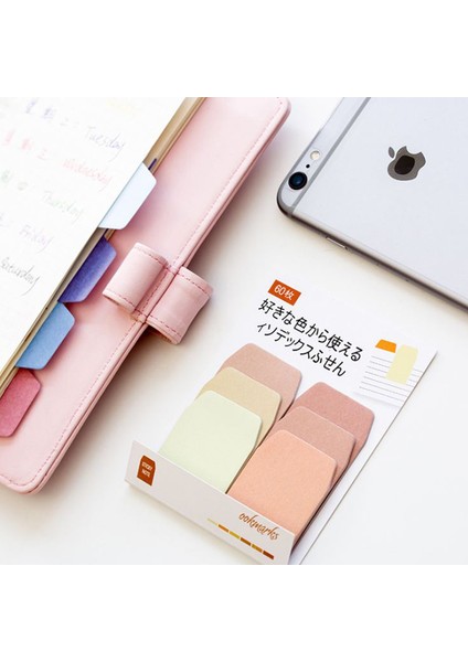 No.6 Tarzı 60 Sheetpack Degrade Renk Yapışkan Not Dikiş Not Defteri Çıkartmaları Sevimli Bloknot Dıy Kawaii Kırtasiye Öğrenci Günlüğü Malzemeleri (Yurt Dışından)