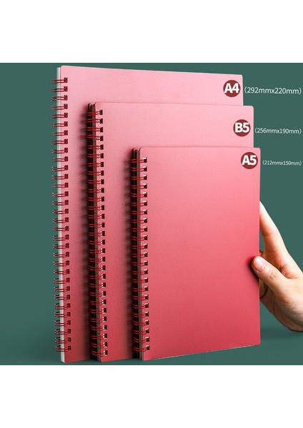 Koyu Yeşil Stil A4 Morandi Bobin Spiral A5A4B5 Günlüğü Defter Izgara Kağıdı Günlük Haftalık Planlayıcı Gündem Not Defteri Okul Ofis Malzemeleri Kırtasiye (Yurt Dışından) fırsatları