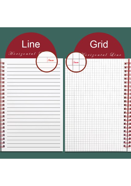 Koyu Yeşil Stil A4 Morandi Bobin Spiral A5A4B5 Günlüğü Defter Izgara Kağıdı Günlük Haftalık Planlayıcı Gündem Not Defteri Okul Ofis Malzemeleri Kırtasiye (Yurt Dışından) indirimleri