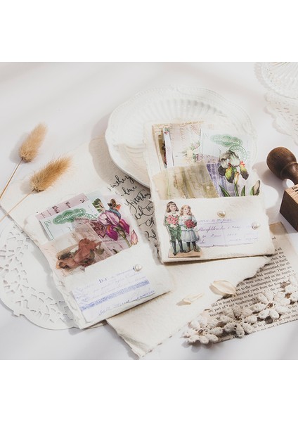 B Tarzı Dimeets Retro Sanat Uzun Şerit Serisi Bloknot Dekoratif Scrapbooking Dıy Günlüğü Albümü Vintage Kolaj Malzeme Kağıt Kitap (Yurt Dışından) fiyatları