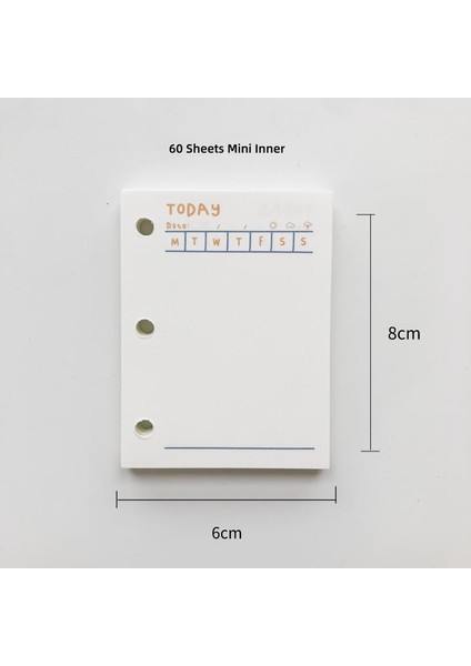 Bugün Stil Mini Boyut Mze Temizle 3 Halka Gevşek Yapraklı Defter Okul Malzemeleri Öğrenci Dıy Halka Binder Planlayıcı Kevinsasa El Sanatları Tarafından Sunulan Sevimli (Yurt Dışından)