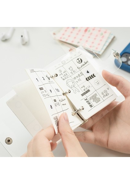 Bugün Stil Mini Boyut Mze Temizle 3 Halka Gevşek Yapraklı Defter Okul Malzemeleri Öğrenci Dıy Halka Binder Planlayıcı Kevinsasa El Sanatları Tarafından Sunulan Sevimli (Yurt Dışından)