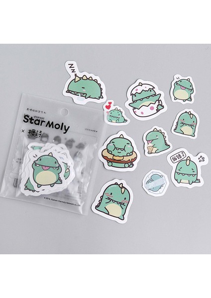 No.2 Tarzı Yaratıcı Karikatür Küçük Ejderha Yeşil Kağıt Çıkartmalar Dekorasyon Dıy Ablum Günlüğü Scrapbooking Etiket Etiket Sevimli Kırtasiye (Yurt Dışından)