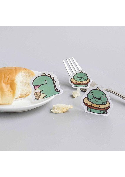 No.2 Tarzı Yaratıcı Karikatür Küçük Ejderha Yeşil Kağıt Çıkartmalar Dekorasyon Dıy Ablum Günlüğü Scrapbooking Etiket Etiket Sevimli Kırtasiye (Yurt Dışından)