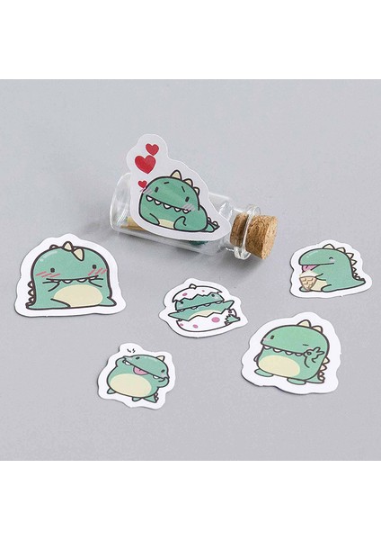 No.2 Tarzı Yaratıcı Karikatür Küçük Ejderha Yeşil Kağıt Çıkartmalar Dekorasyon Dıy Ablum Günlüğü Scrapbooking Etiket Etiket Sevimli Kırtasiye (Yurt Dışından)