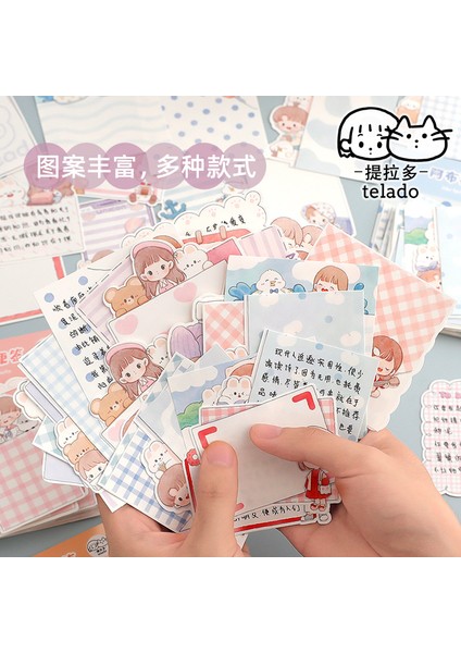 100 Yaprak Mavi Stil Mınkyeets Kawaii Bloknotlar Yapılacaklar Kağıt Kontrol Listesi Günlük Not Kağıtları Paperlaria Kırtasiye (Yurt Dışından) fiyatları