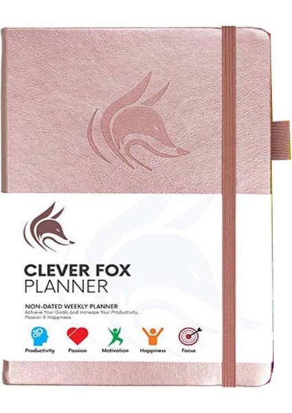 Şampanya Altın Stili A5 Aylık Haftalık Planlayıcı Ajanda Düzenleyici Günlüğü Defter Kırtasiye Hediye Günlük Hedef Takip Planı A5 Deri Ciltli Ofis Planı (Yurt Dışından)