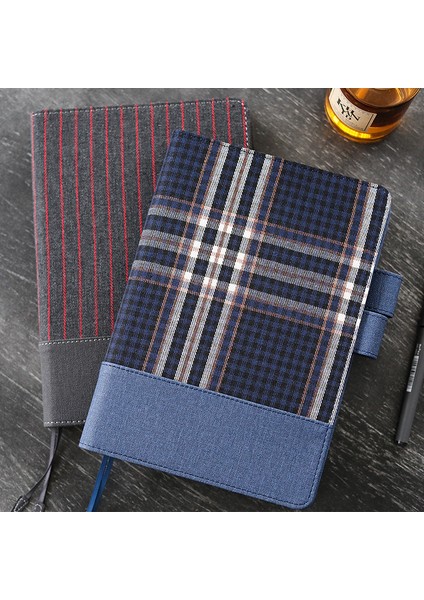 A5 Iskoçya Kapak Stili Retro Kumaş Defter Programı Dergi Günlüğü Kapağı A5 A6 Planlayıcısı Boş Izgara Çizgi Kağıdı Püskül Defter Çantası Okul Kırtasiye (Yurt Dışından)