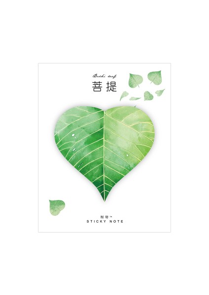 E Stili Ack Mini Doğal Bitki Yaprak Yapışkan Not Bloknot Not Planlayıcısı Sticker Japon Kırtasiye Okul Ofis Malzemeleri (Yurt Dışından)