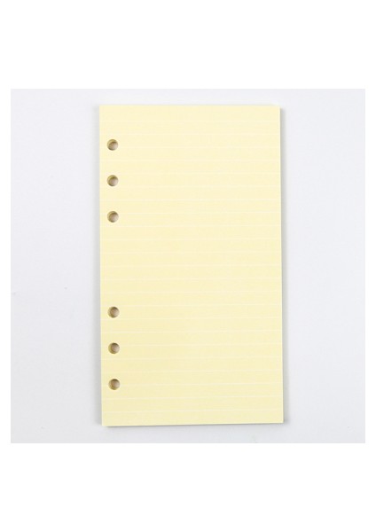 Sarı Çizgi Stili A5 40 Yaprak A5 A6 6 Halkalı Klasör Gevşek Yapraklı Defter Renkli Dolum Kağıdı El Kitabı Iç Sayfalar Iç Çekirdek Kawaii Kırtasiye (Yurt Dışından)