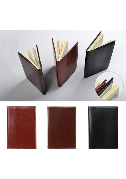 No.2 Tarzı 1 Adet x Mini Iş Dizüstü Mini Cep Dizüstü Taşınabilir Dergi Günlüğü Kitap Pu Deri Kapak Not Pedleri Yeni (Yurt Dışından)