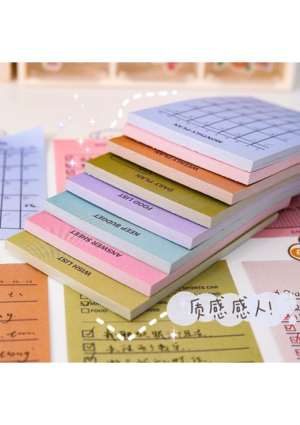 8günlük Harcama Listesi Stili Yapışkan Değil Bloknotlar Basit Plan Öğrenci Günlük Defter Zaman Yönetimi Öğrenme Etiketi Saat Takvimi Hafta Planlayıcısı Ofis Etiketi (Yurt Dışından) modelleri