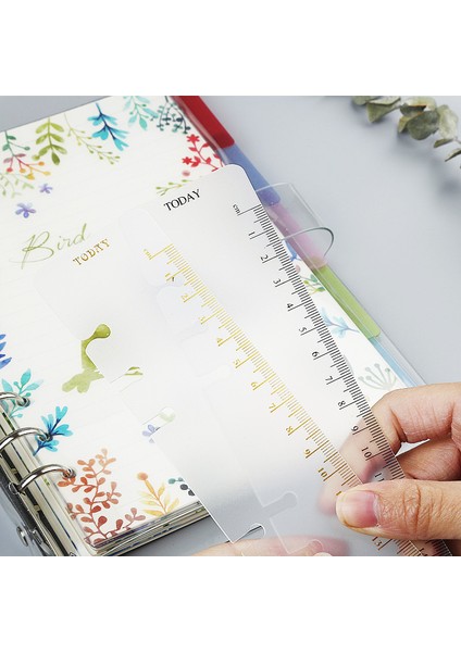 Siyah Stil A4 Cetvel A4 B5 A5 A6 A7 Pp Mat Buzlu Planlayıcı Gündem Dokibook 6 Delikli Gevşek Yaprak Spiral Defter Düzenleyici (Yurt Dışından)