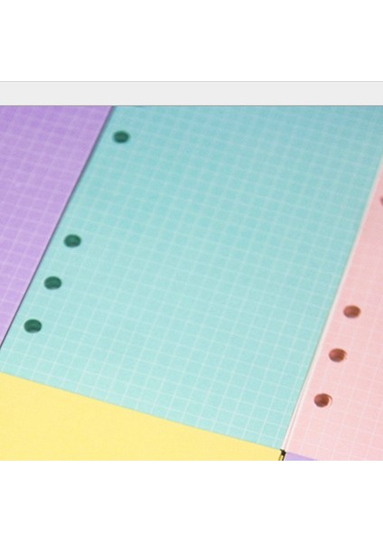 Yeşil Izgara Stili A6 Sayfa Kawaii A5 A6 Gevşek Yaprak Defter Dolum Spiral Bağlayıcı Indeks Kağıdı Iç Sayfalar Günlük Planlayıcı Çizgi Izgara Boş Gündem (Yurt Dışından)