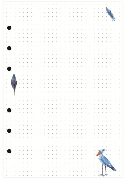 Nokta Stili A5 Iş A5 Gevşek Yapraklı Defter Dolum El Sanatları Hattı Boş Spiral Bağlayıcı Indeksi Sayfa Içi Kağıt Kırtasiye (Yurt Dışından)