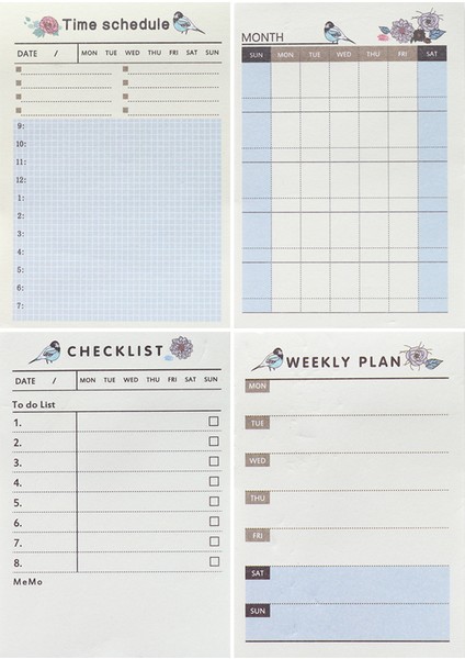 Bir Stil 60 Sayfalık Yaratıcı Günlük Haftalık Plan Bloknot Yapılacaklar Listesi Zaman Yapışkan Not Takvimi Ofis ve Okul Malzemeleri Kırtasiye (Yurt Dışından) fiyatları
