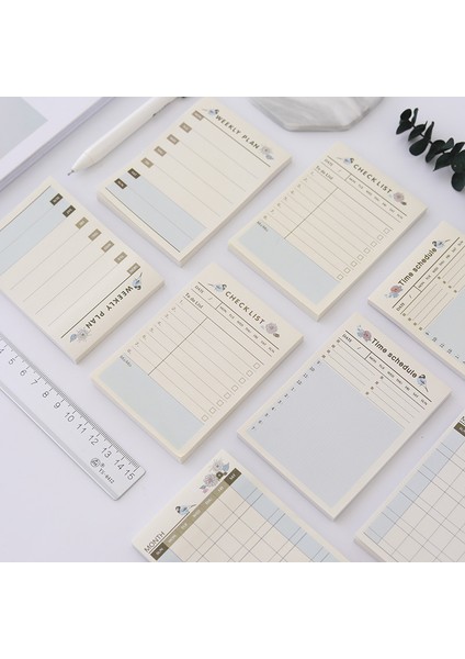 Bir Stil 60 Sayfalık Yaratıcı Günlük Haftalık Plan Bloknot Yapılacaklar Listesi Zaman Yapışkan Not Takvimi Ofis ve Okul Malzemeleri Kırtasiye (Yurt Dışından) modelleri