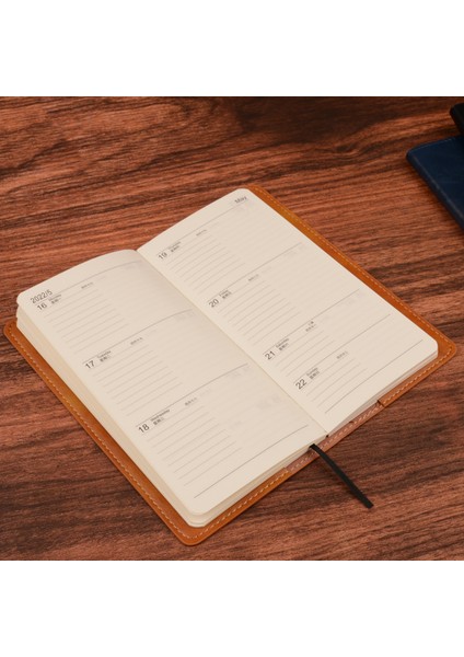 Bir Stil A6 Planlayıcısı U Deri Defter Zaman Yönetimi Gündemi Kawaii Kırtasiye A6 Caderno Escolar Günlüğü Cahier Not Defteri (Yurt Dışından)