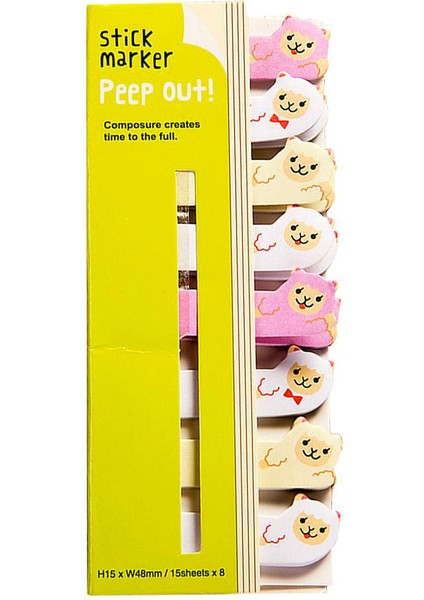 NO.174 Tarzı Lolo Sevimli Kedi Serisi Kendinden Yapışkanlı Notlar Öğrenci Mesajı Etiket N Kez Bloknot Scrapbooking Okul Etiketi Kırtasiye (Yurt Dışından)