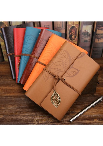 Kırmızı Stil Retro Dizüstü Günlüğü Not Defteri Edebiyat Pu Deri Not Defteri Kırtasiye Hediyeler Gezgin Dergisi Planlayıcıları Ofis Okul Malzemeleri (Yurt Dışından)
