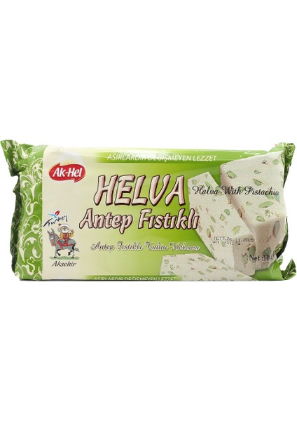 Akhel Antep Fıstıklı Paket Helva 1000 gr (Glikozsuz)