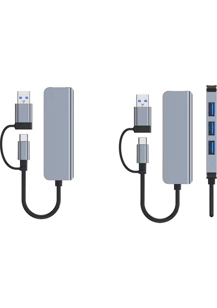 BYL-2013TU 4 In 1 Usb-A & Type-C USB Hub USB Çoğaltıcı	