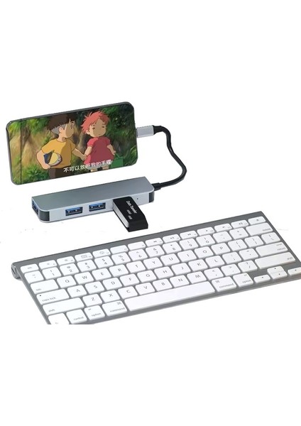 BYL-2013TU 4 In 1 Usb-A & Type-C USB Hub USB Çoğaltıcı	