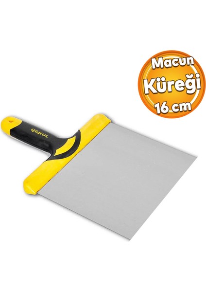 Dekor 550 Macun Küreği Macun Çekme Kürek 16 cm Inşaat Sıva Alçı Fayans Parke Duvar Plastik Saplı
