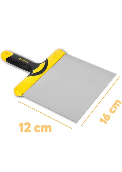 Dekor 550 Macun Küreği Macun Çekme Kürek 16 cm Inşaat Sıva Alçı Fayans Parke Duvar Plastik Saplı modelleri