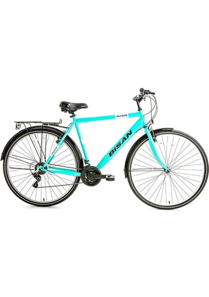 Hardy Erkek Şehir Bisikleti 55CM V 28 Jant 21 Vites Buz Mavi Siyah Beyaz