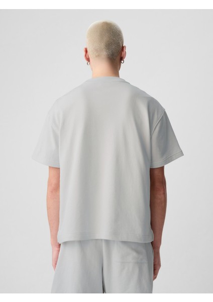 Erkek Gri Gap Nyc Arch Logo T-Shirt