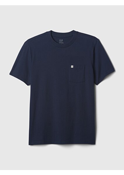 Erkek Lacivert Mini Gap Logo Cepli T-Shirt