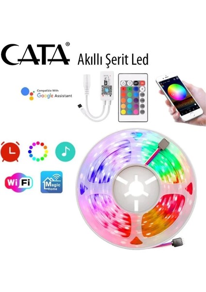 Cata CT-4030 Akıllı Rgb LED Şerit 18W 120LM MTE0291