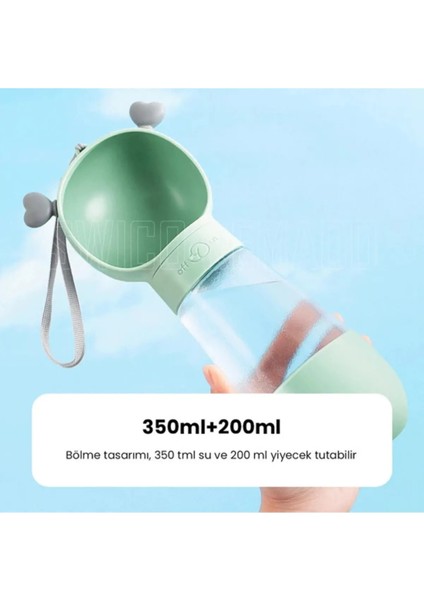 Kedi Köpek Taşınabilir Çift Hazneli Seyahat Için Mama Kabı ve Taşınabilir Suluk fırsatları