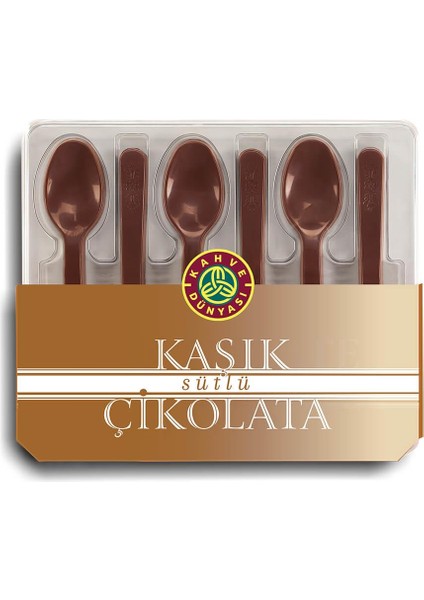 Bitter ve Sütlü Kaşık Çikolata 6 x 8 gr x 4 Adet