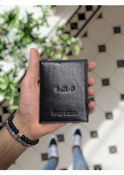 1904 Kia Logolu Deri Araç Ruhsat Kılıfı- Cüzdanlı Ruhsat Kabı Isme Özel Çanta Erkek Kadın Kullanım