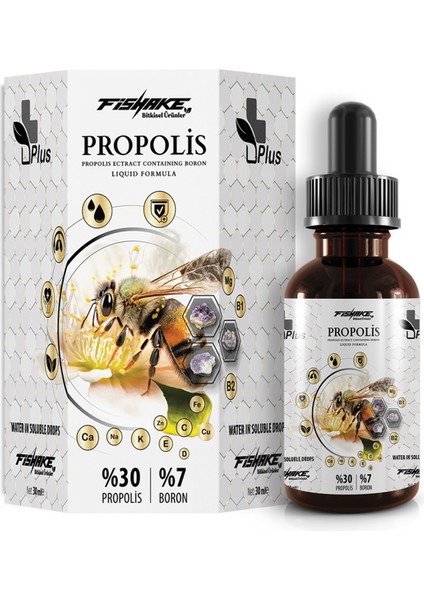 Bor Içeren Propolis Ekstraktı Plus Özel Sıvı Formül ( Sprey - Damla ) 30 ml