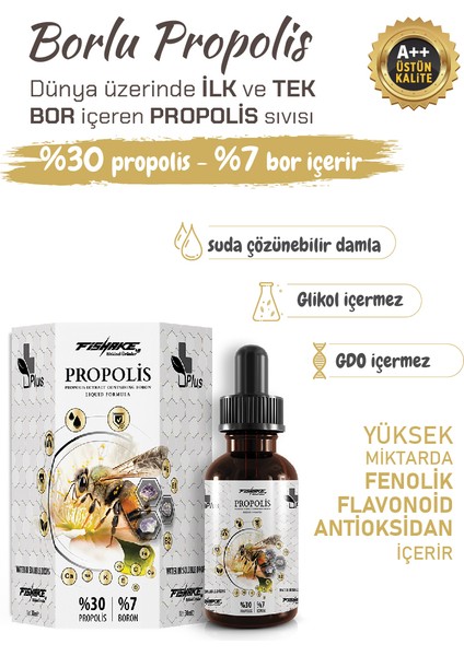 Bor Içeren Propolis Ekstraktı Plus Özel Sıvı Formül ( Sprey - Damla ) 30 ml