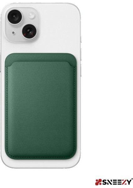 Iphone 13 Mini-13-13 Pro-13 Pro Max Uyumlu Birinci Sınıf Magsafe Cüzdan Magsafe Deri Kartlık