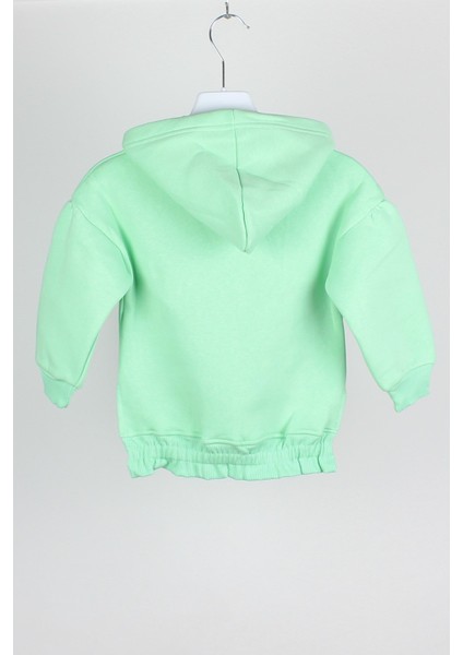 Kız Çocuk Salash Kesim Kapişonlu Sweatshirt