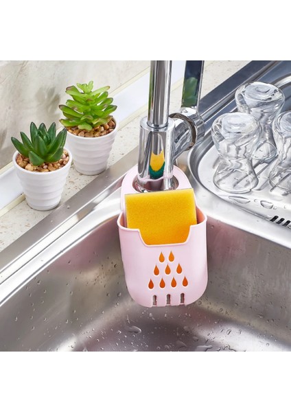 -2'li Set Gri Askılı Süngerlik & Sünger & Multi İnce Derz Arası Banyo Mutfak Lavabo Detay Temizleme Fırçası modelleri