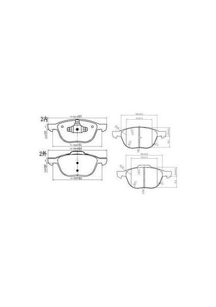 Fren Balatası Ön Cmax 10 Cmax 03 Focus Iı 04 Focus Iıı 11 Kuga 13 Kuga 08 Tourneo Connect 13 Transıt connect 13 / Mazda 3 03 Mazda 3 09 Mazda 5 05 Mazda 5 10 / S40 04 V40 12 V50 04 C30 06 C70 05
