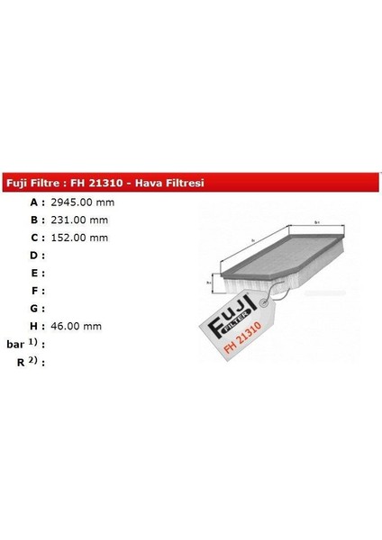 Hava Filtresi Bmw 5 6 Serıes