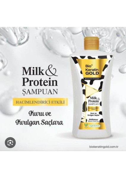 Bio Keratin Milk & Protein Hacimlendirici Sülfatsız Şampuan