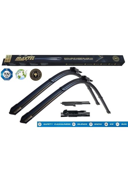 Silecek Süpürgesi S60 I (00-10) S80 I (98-07) V70 Iı (00-07) XC70 I (02-07) XC90 I (07-16) Muz Tipi 24"+21" 600MM+530MM