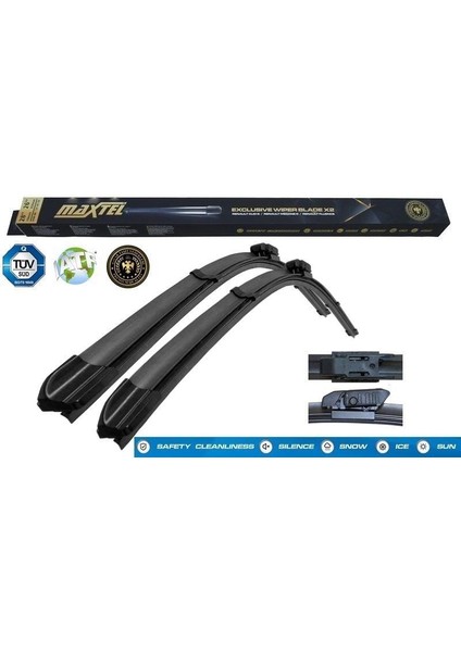 Silecek Süpürgesi Captur (J5) (16-) Muz Tipi 26"+16" 650MM+400MM