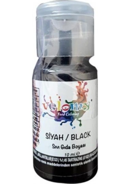 Sıvı Gıda Boyası 10ml Siyah