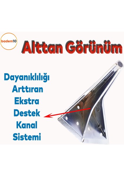 Empoli Lüks Mobilya Oturma Yükseltici Kanepe Sehpa Tv Ünite Koltuk Ayağı Baza Ayakları Krom 16 cm