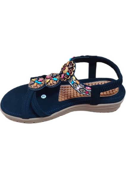 24Y120-2 Kadın Taşlı Comfort Sandalet Siyah fiyatları