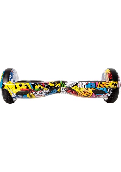 12 kg Elektrikli Kaykay Scooter Hoverboard 6.5 Inch Kurukafa Grafity Desenli Akıllı Denge -D01 110